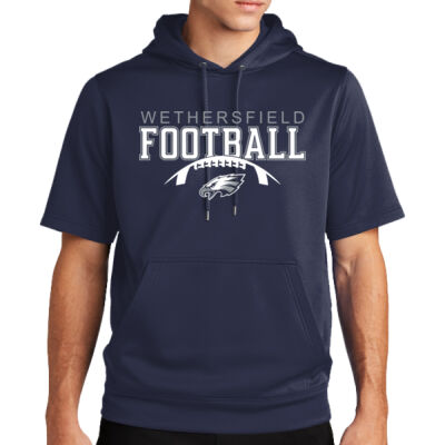 Football Short Sleeve Hoodie Thumbnail